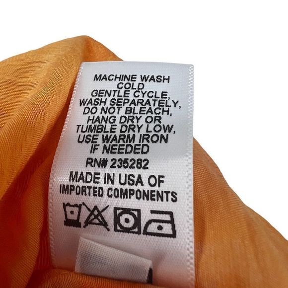 Anthropologie X Lacausa Orange Motif Alma Slip Dress Size Small NWT - Picture 11 of 11